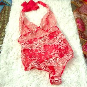 ♥️ NWT VS halter thong teddy/playsuit ♥️